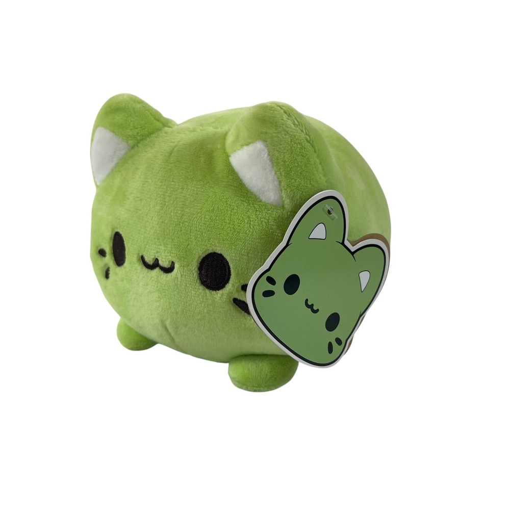 Aurora Tasty Peach Green Tea Meowchi Cat Plush 6" Stuffed Toy Lovey